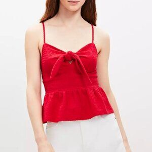 Loft Textured Tie Front Cami XL New